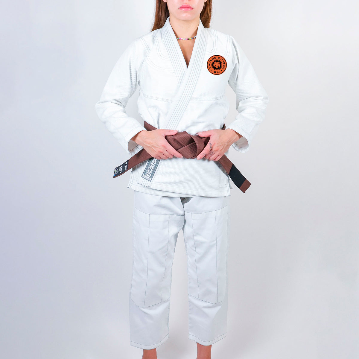 Savage Citizen Jiu Jitsu Academy Women's Gi - White #1524 A