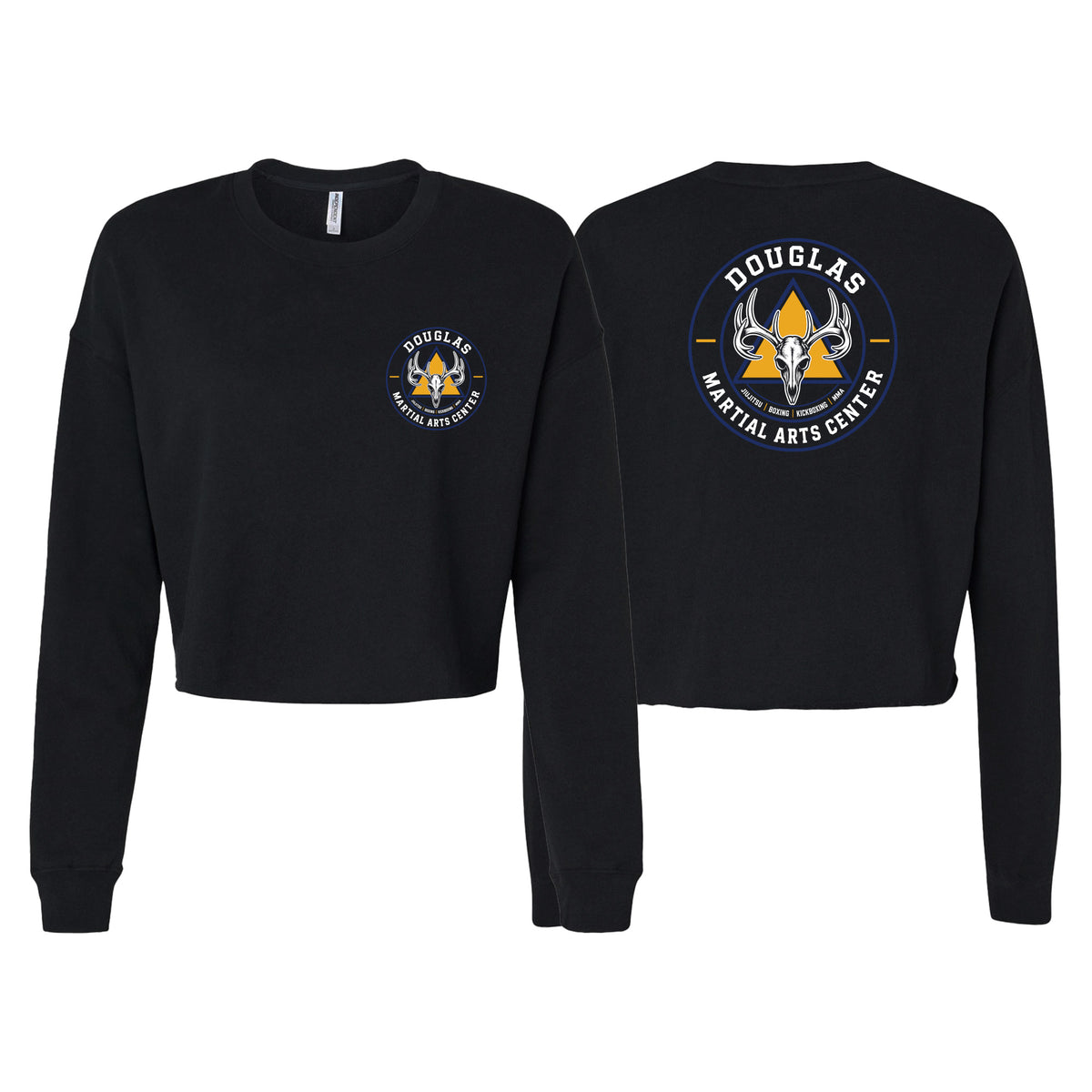 Douglas Martial Arts Center Women's Cropped Crewneck Sweatshirt #8251 A