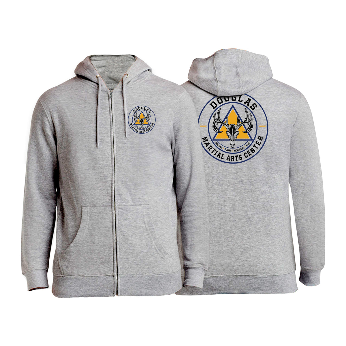 Douglas Martial Arts Center Zip-Up Hoodies #8251 A