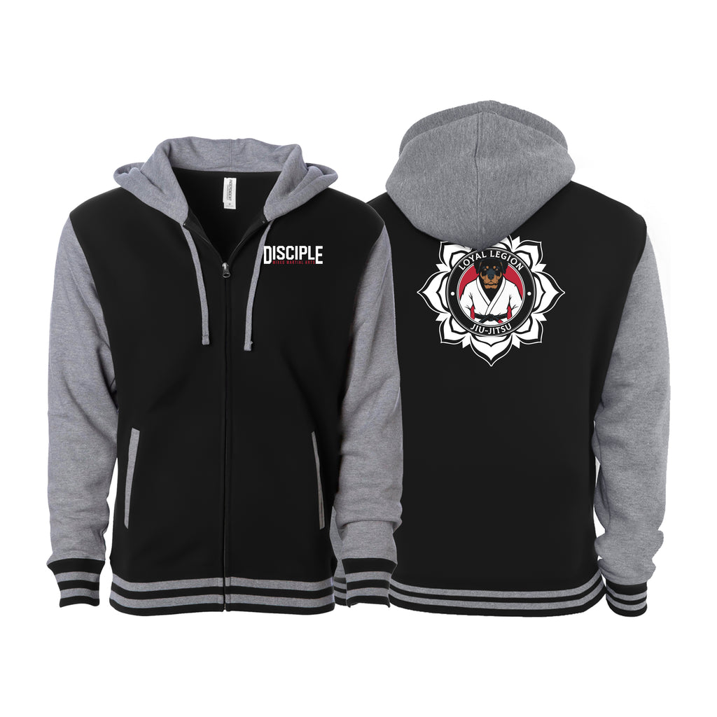 Disciple MMA Varsity Zip-Up Hoodies #8181 E