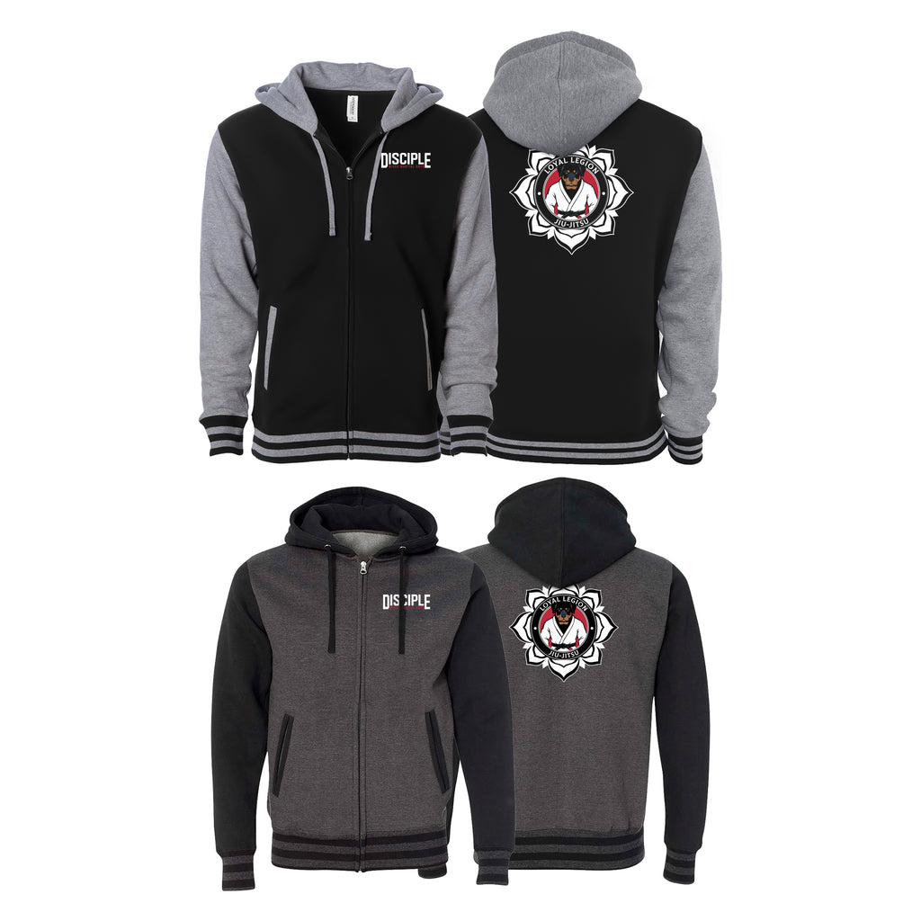 Disciple MMA Varsity Zip-Up Hoodies #8181 E