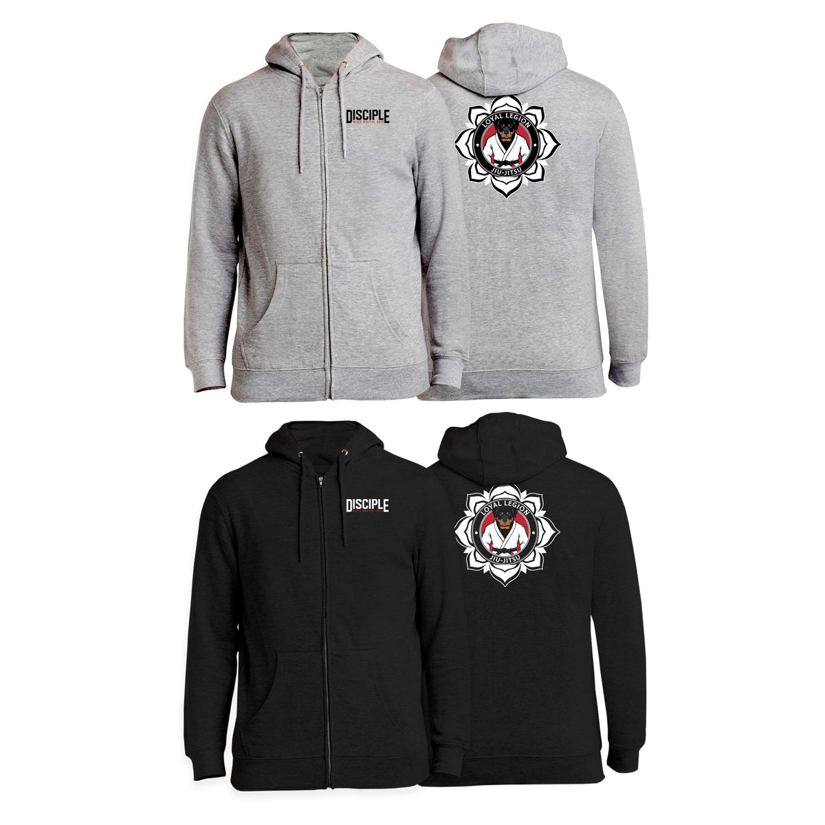 Disciple MMA Zip-Up Hoodies #8181 E