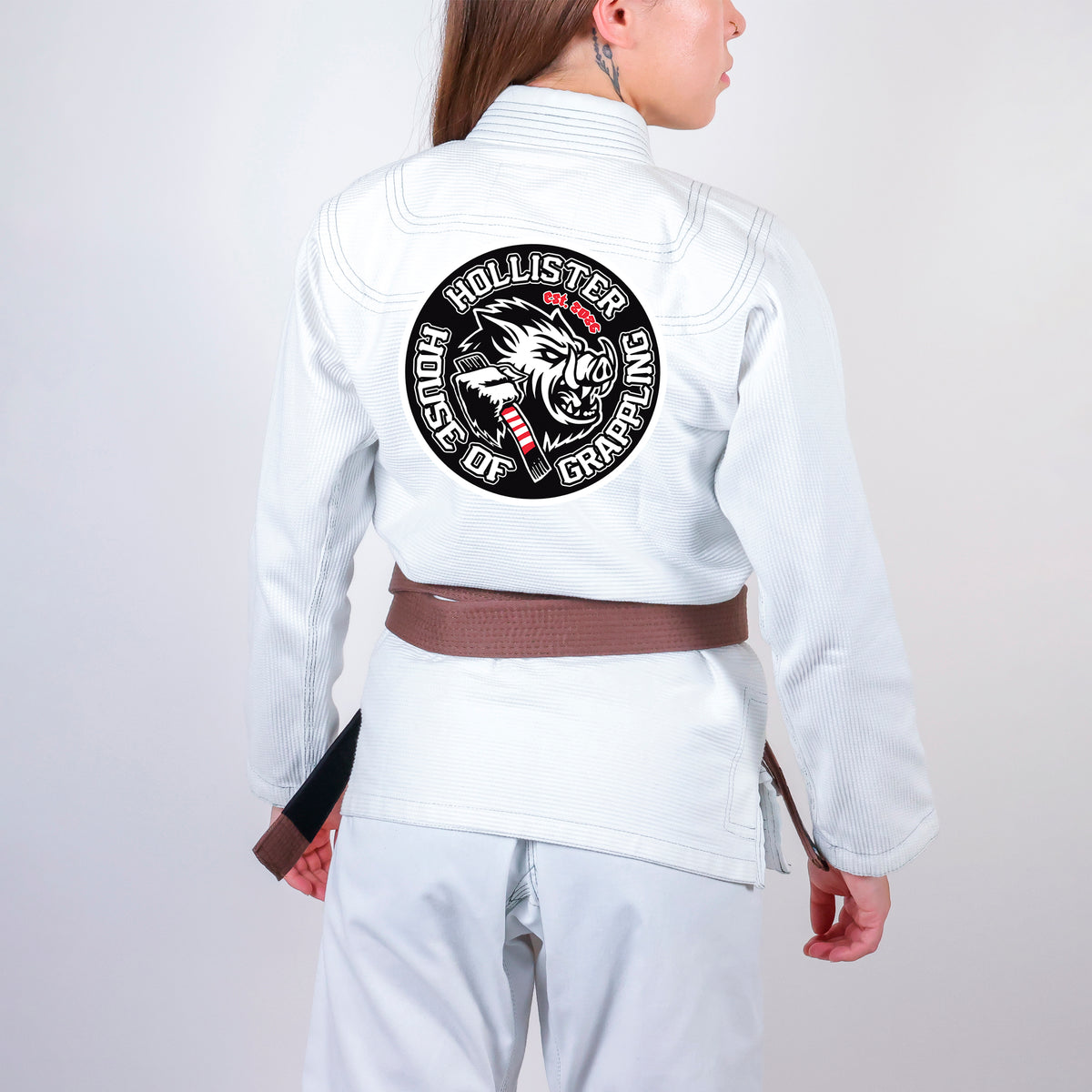 Hollister House of Grappling Academy Women's Gi - White #1583 A