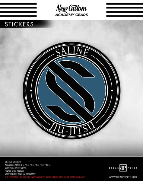 Breakpoint Galss Sticker Saline Jiu-Jitsu Custom Stickers #1613 A - Break Point FC