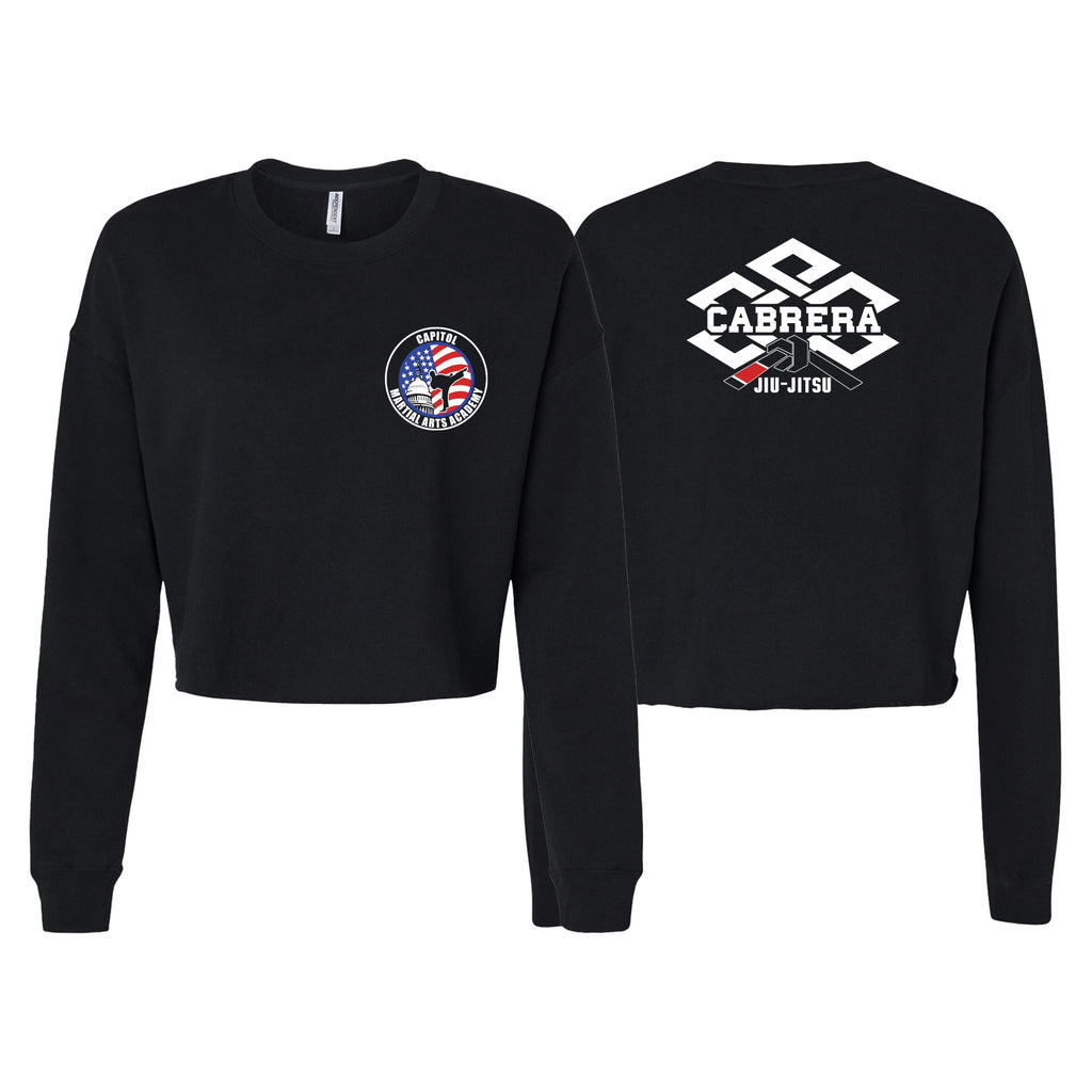 Capitol Martial Arts Women's Cropped Crewneck Sweatshirt #8256 A