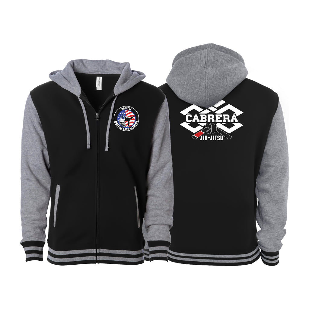 Capitol Martial Arts Academy Varsity Zip-Up Hoodies #8256 A