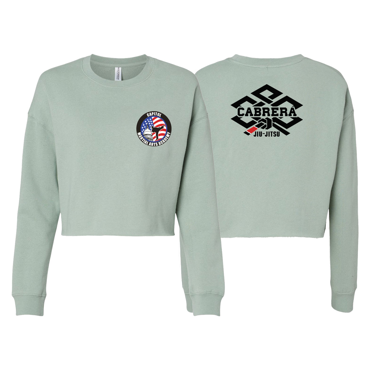 Capitol Martial Arts Women's Cropped Crewneck Sweatshirt #8256 A