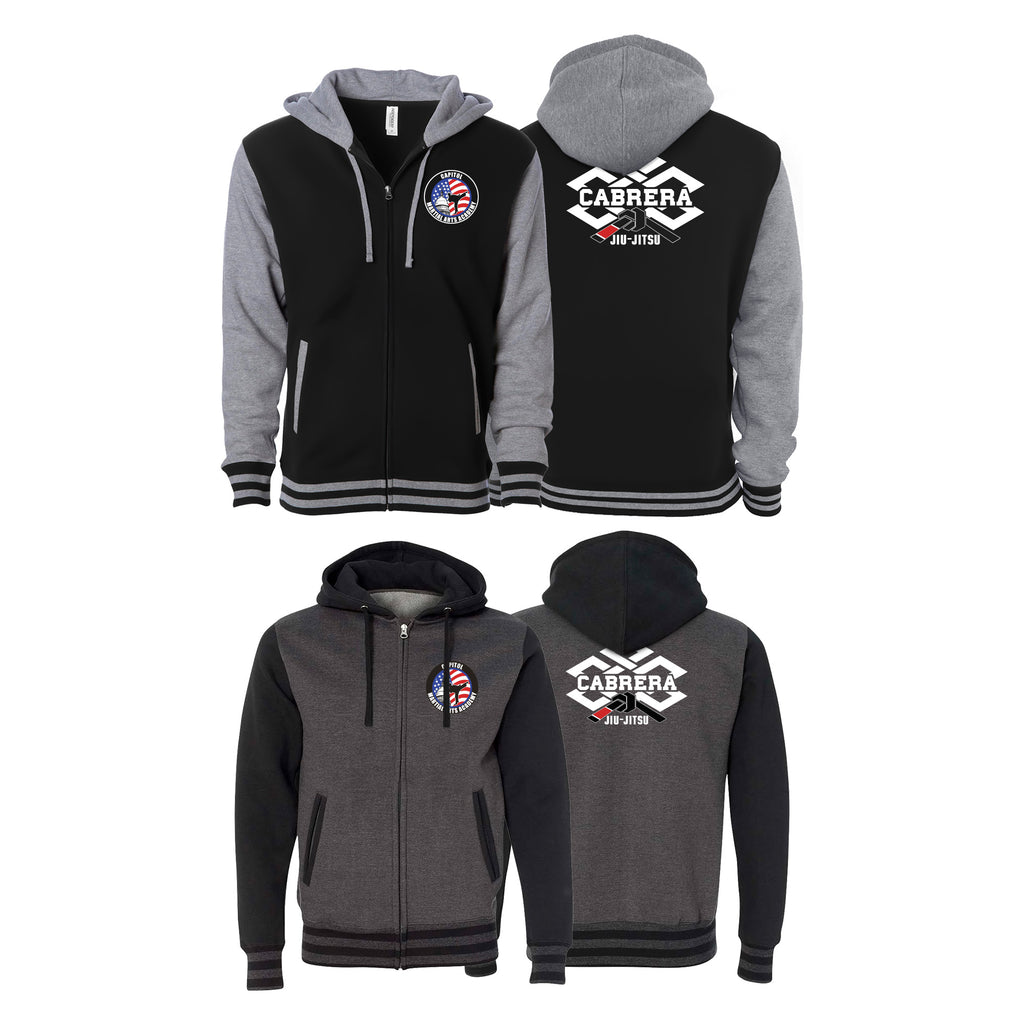 Capitol Martial Arts Academy Varsity Zip-Up Hoodies #8256 A