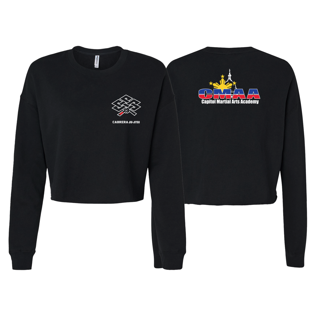 Capitol Martial Arts Women's Cropped Crewneck Sweatshirt #8256 B