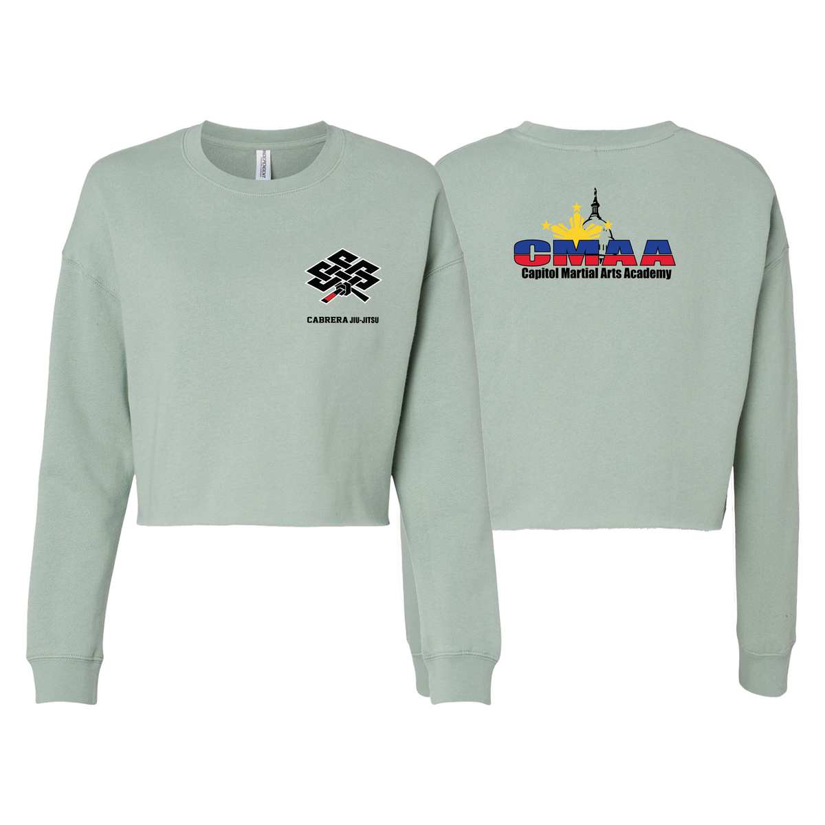 Capitol Martial Arts Women's Cropped Crewneck Sweatshirt #8256 B