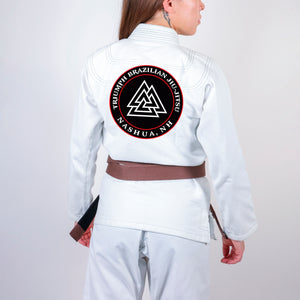 Triumph Brazilian Jiu-Jitsu Academy Women's Gi - White #1648 A