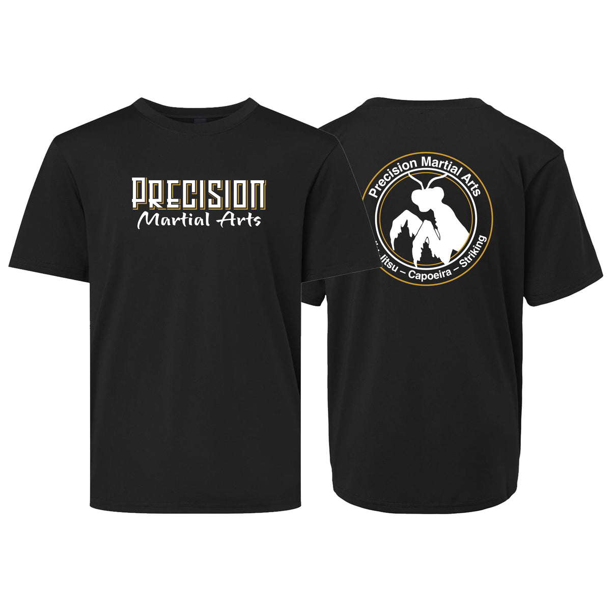 Precision Martial Arts Academy Dry Fit Kids Shirts #8266 A