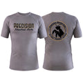 Precision Martial Arts Gray Custom Rash Guards Short Sleeve #8266 B