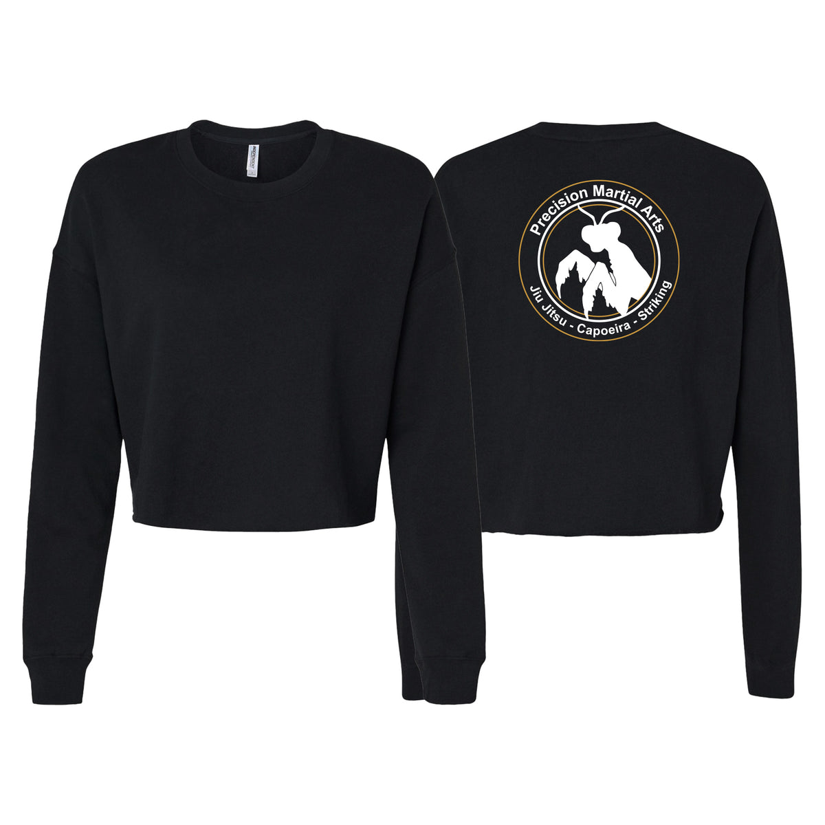Precision Martial Arts Women's Cropped Crewneck Sweatshirt #8266 D