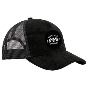 Simple Man MA Suede Trucker Hat #8158 B