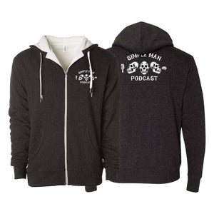 Simple Man MA Sherpa Lined Zip-Up Hoodie #8158 B