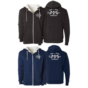 Simple Man MA Sherpa Lined Zip-Up Hoodie #8158 B
