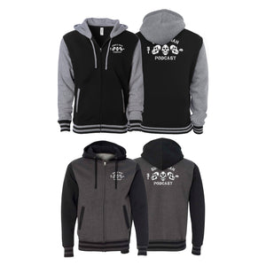 Simple Man MA Varsity Zip-Up Hoodies #8158 B