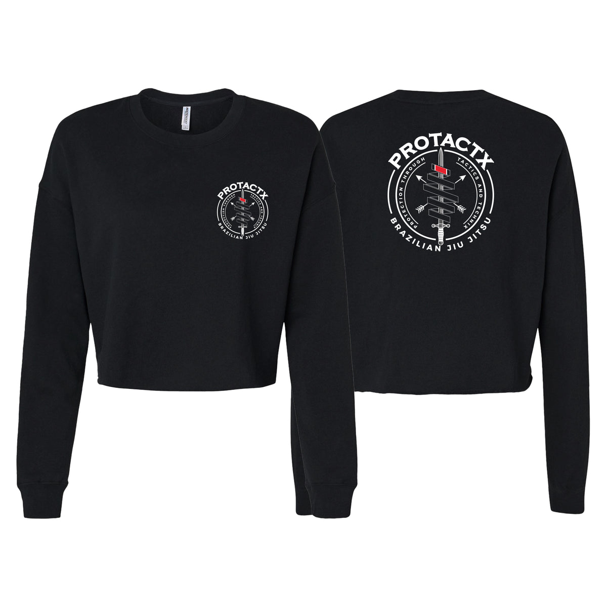 Protactx BJJ Women's Cropped Crewneck Sweatshirt #8219 A