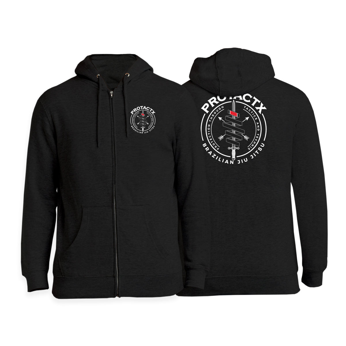 Protactx BJJ Zip-Up Hoodies #8219 A