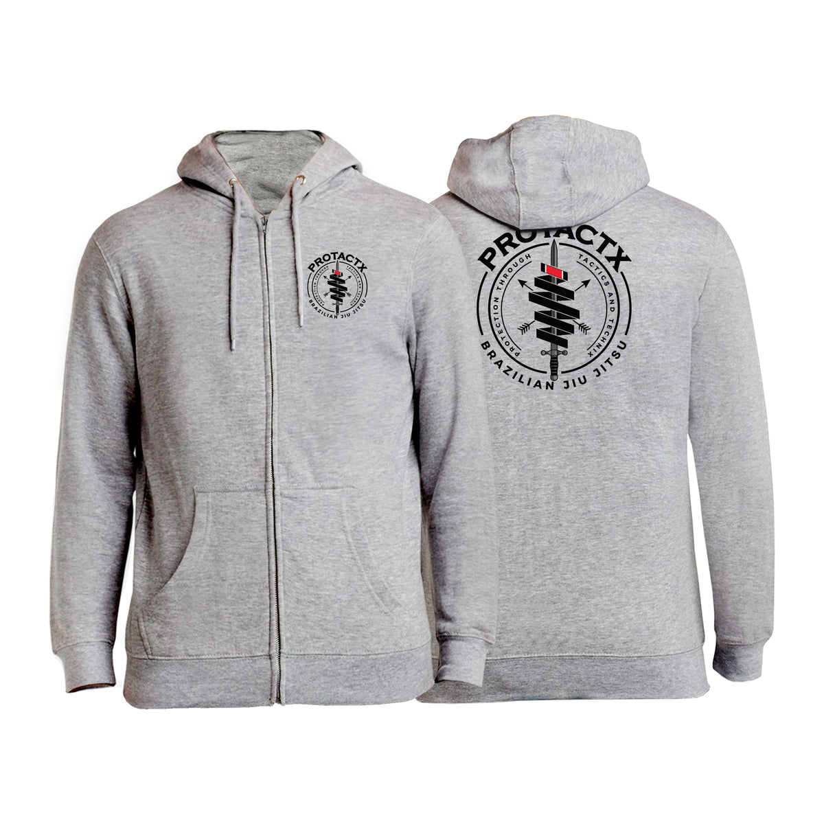 Protactx BJJ Zip-Up Hoodies #8219 A