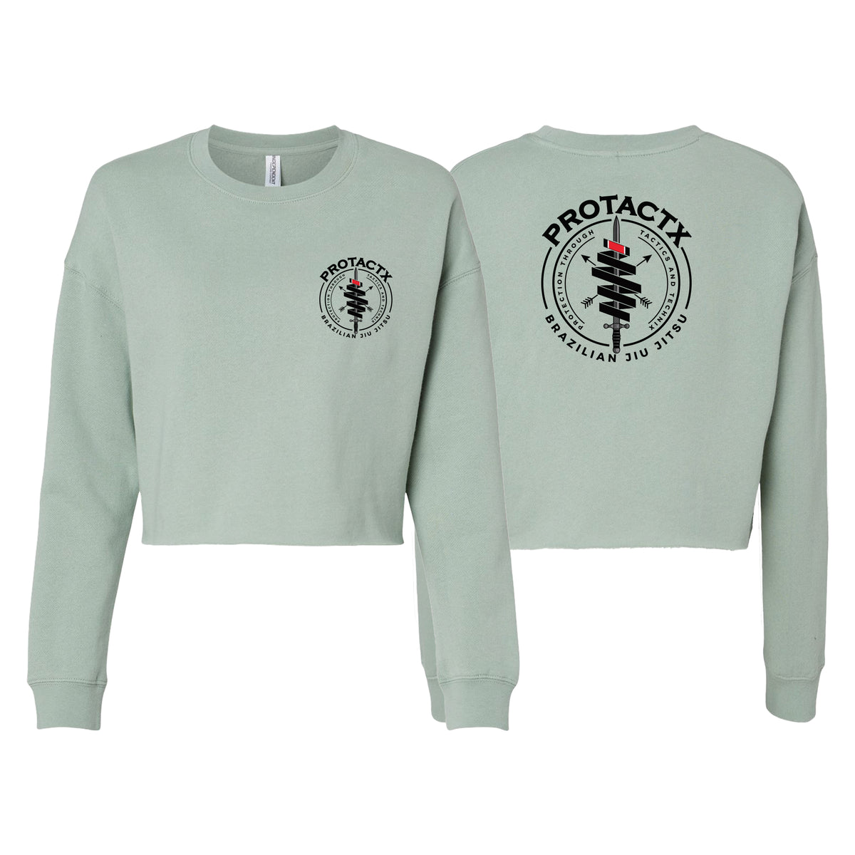 Protactx BJJ Women's Cropped Crewneck Sweatshirt #8219 A
