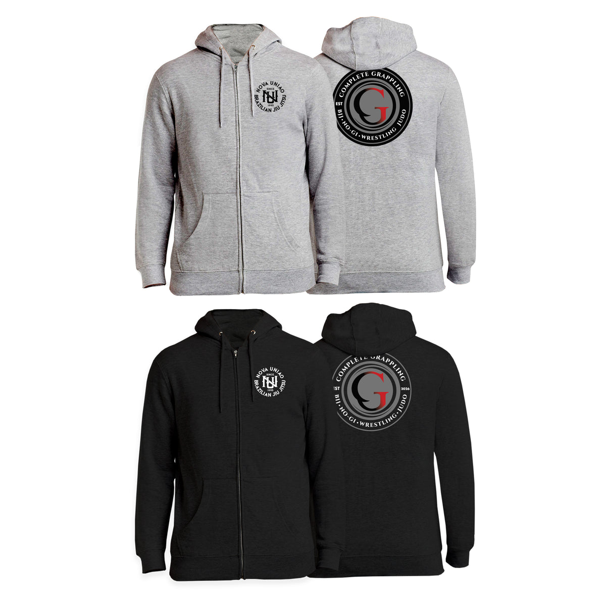 Complete Grappling Zip-Up Hoodies #8246 A