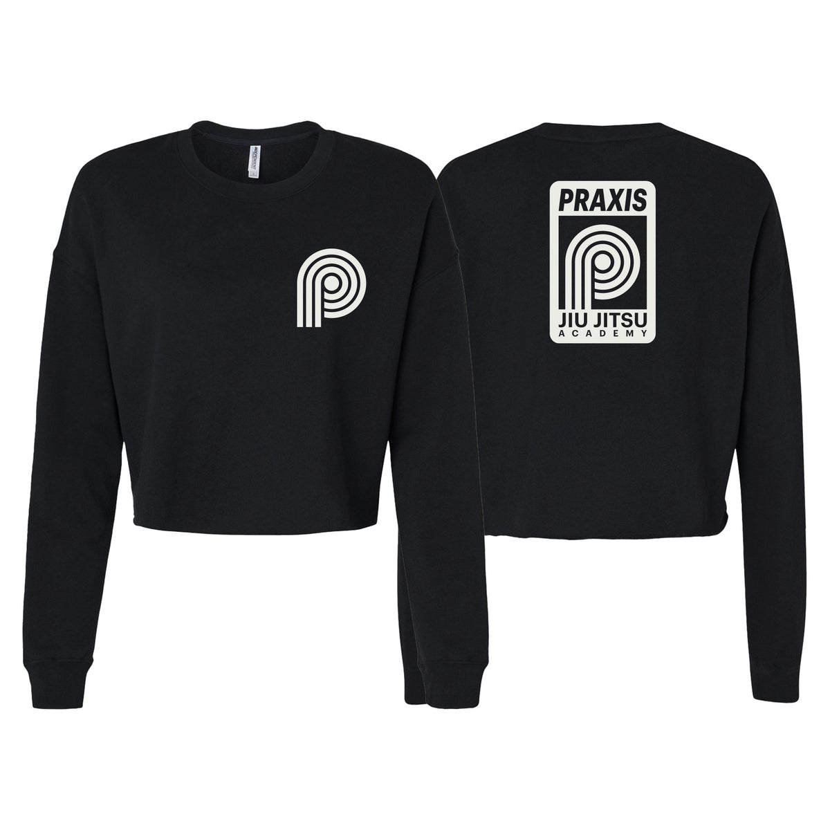 PRXS JJ Women's Cropped Crewneck Sweatshirt #8275 A