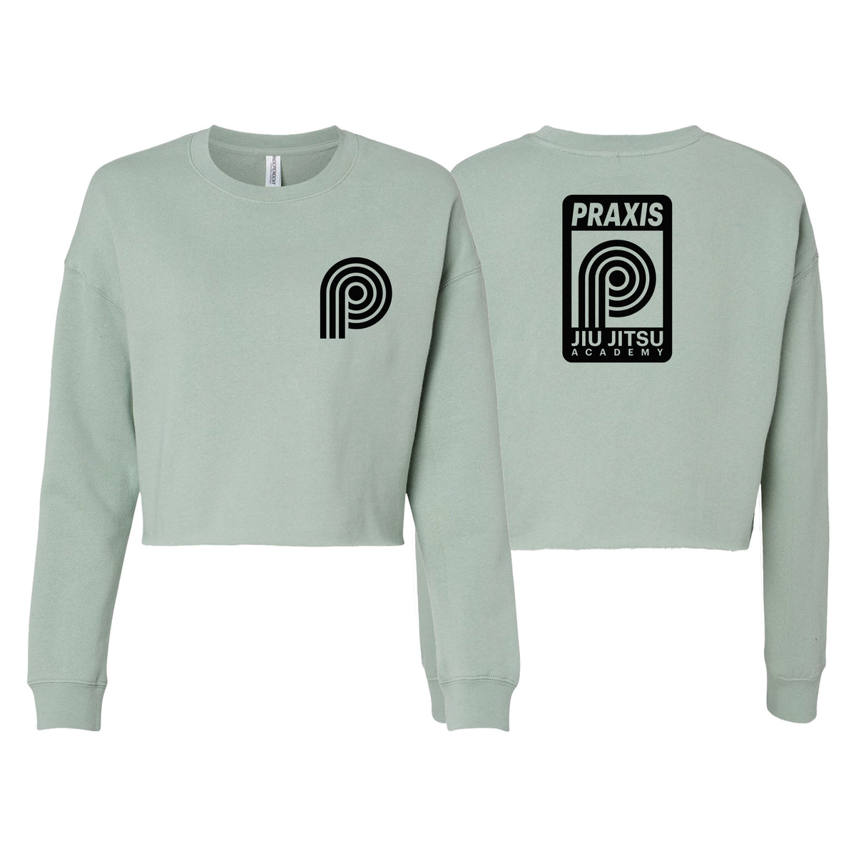 PRXS JJ Women's Cropped Crewneck Sweatshirt #8275 A