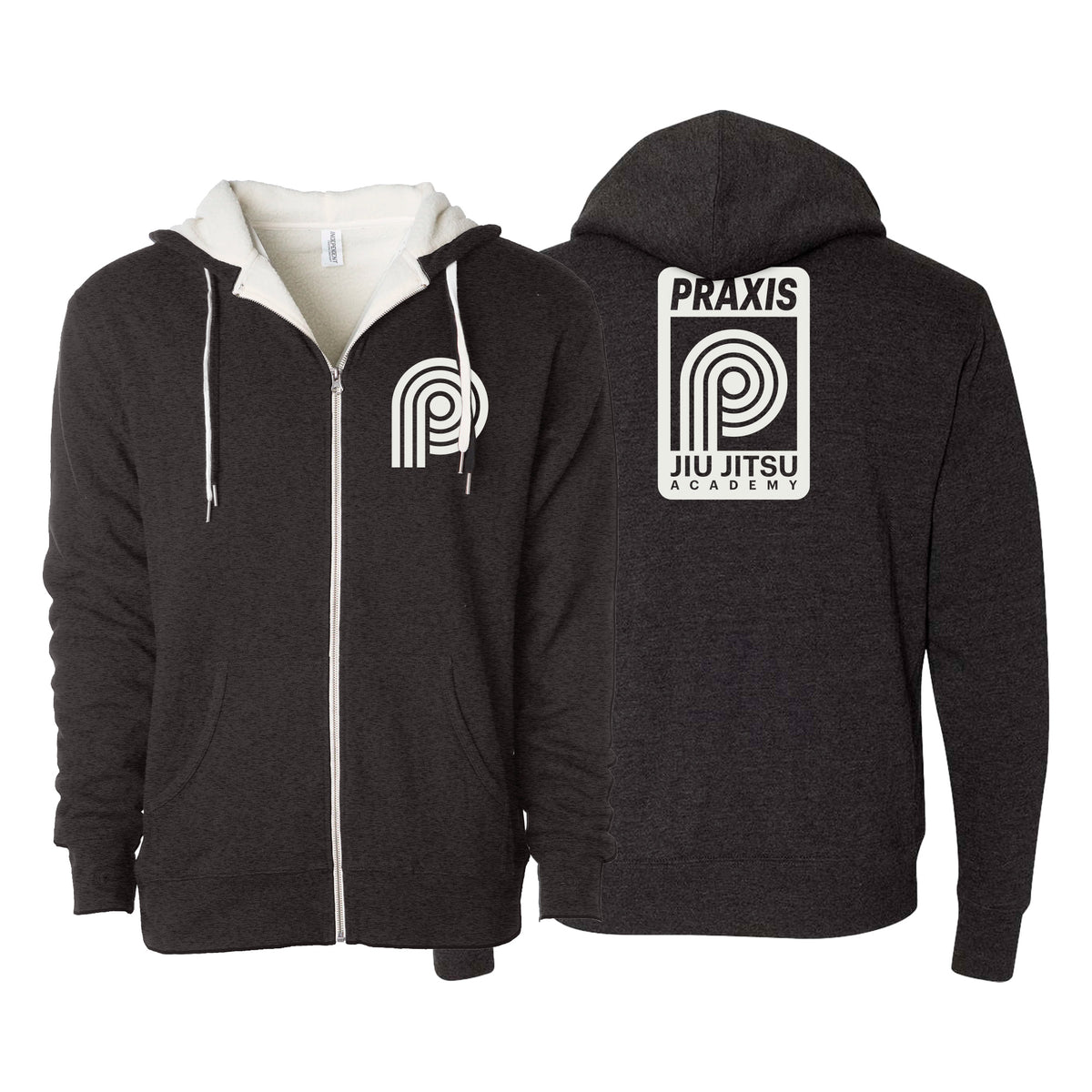 PRXS JJ Sherpa Lined Zip-Up Hoodie #8275 A