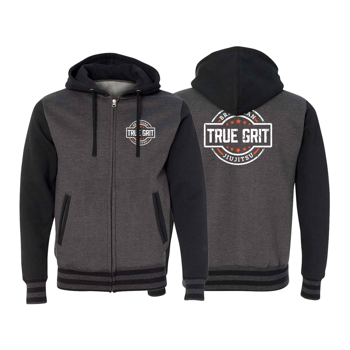 True Grit JJ Varsity Zip-Up Hoodies #8205 B