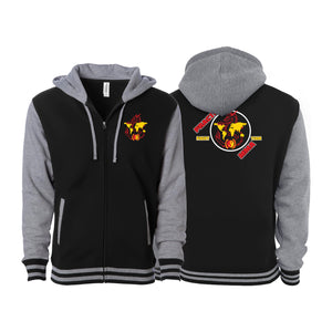Practical MMA Varsity Zip-Up Hoodies #8209 A