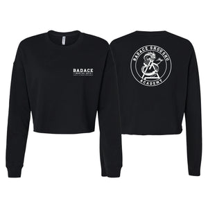 Badace Women's Cropped Crewneck Sweatshirt #8213 A