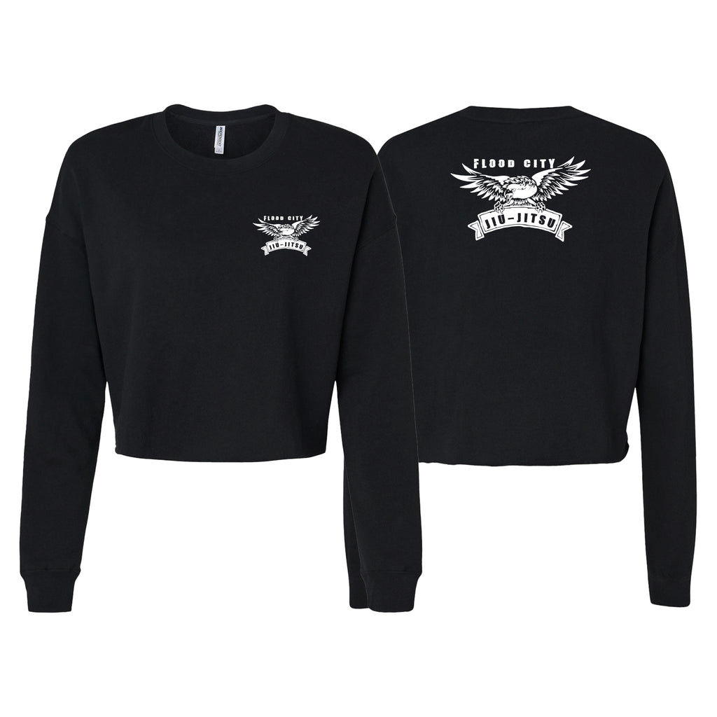 Flood City Jiu-Jitsu Women's Cropped Crewneck Sweatshirt #8210 A
