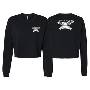 Flood City Jiu-Jitsu Women's Cropped Crewneck Sweatshirt #8210 A