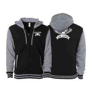 Flood City Jiu-Jitsu Varsity Zip-Up Hoodies #8210 A
