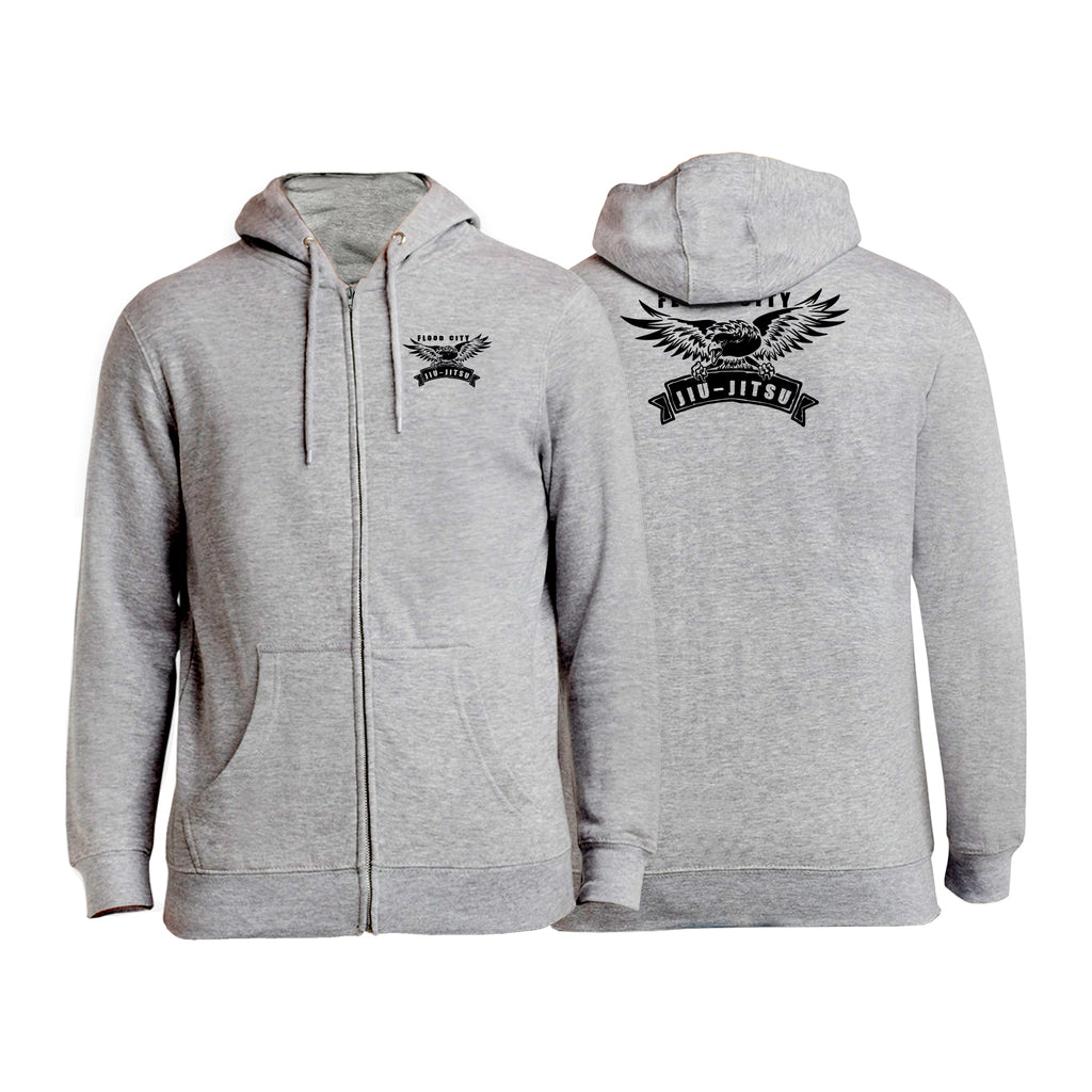 Flood City Jiu-Jitsu Zip-Up Hoodies #8210 A