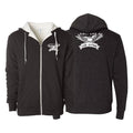 Flood City Jiu-Jitsu Sherpa Lined Zip-Up Hoodie #8210 A