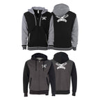 Flood City Jiu-Jitsu Varsity Zip-Up Hoodies #8210 A