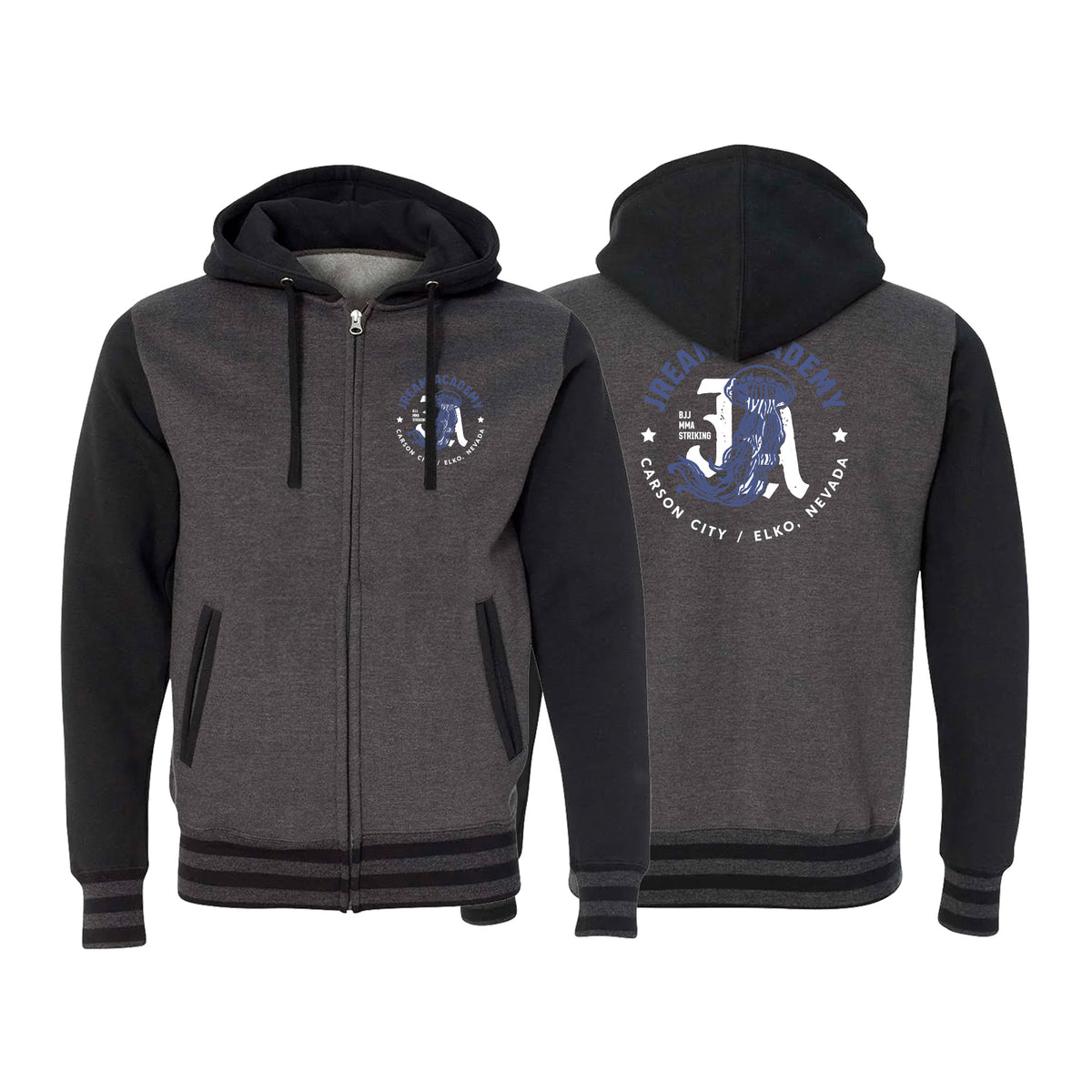 JREAM Academy Varsity Zip-Up Hoodies #8216 A