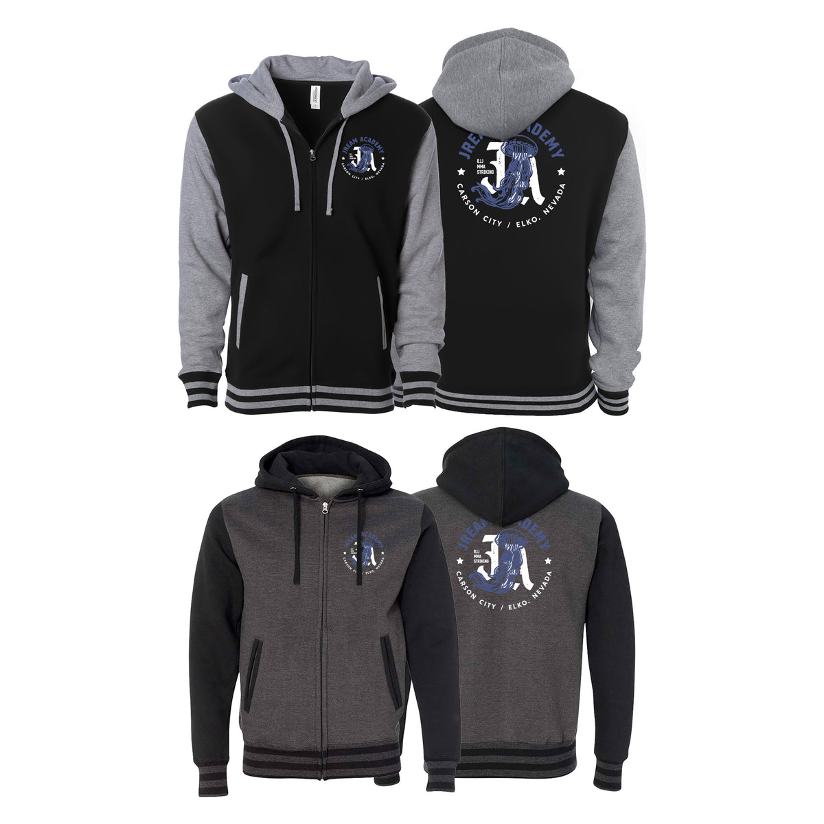 JREAM Academy Varsity Zip-Up Hoodies #8216 A