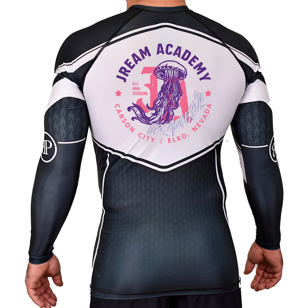 JREAM Academy Academy Rash Guards Black/White #8216 C