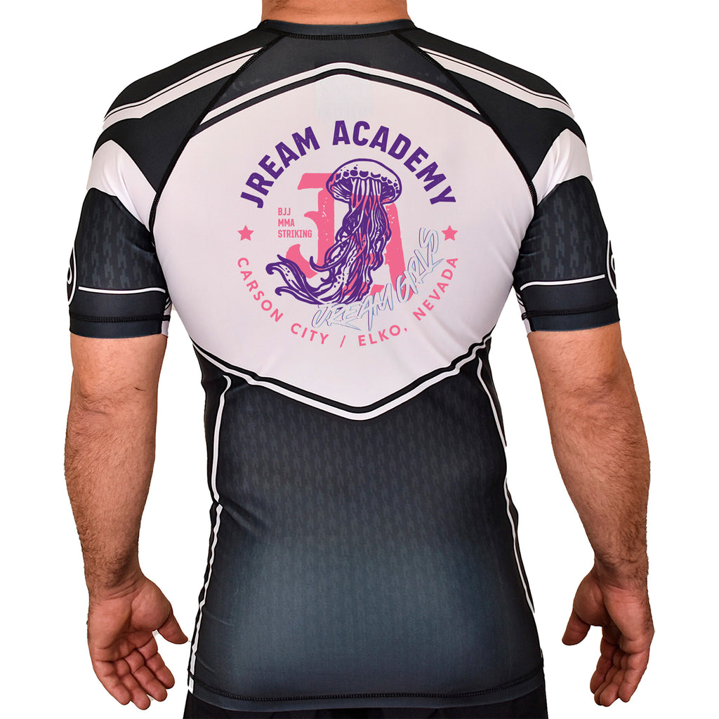 JREAM Academy Academy Rash Guards Black/White #8216 C
