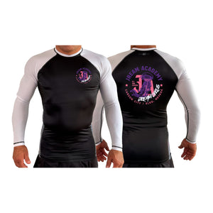 JREAM Academy All Black Ranked Long Sleeve Rash Guards #8216 C