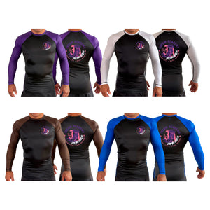 JREAM Academy All Black Ranked Long Sleeve Rash Guards #8216 C