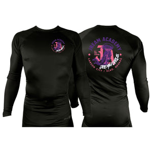 JREAM Academy All Black Rash Guards Long Sleeves #8216 C