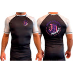 JREAM Academy All Black Ranked Short Sleeve Rash Guards #8216 C