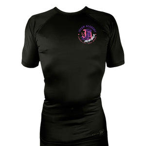 JREAM Academy All Black Rash Guards Short Sleeves #8216 C