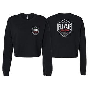 Elevate Women's Cropped Crewneck Sweatshirt #8211 E (Diamond Logo)