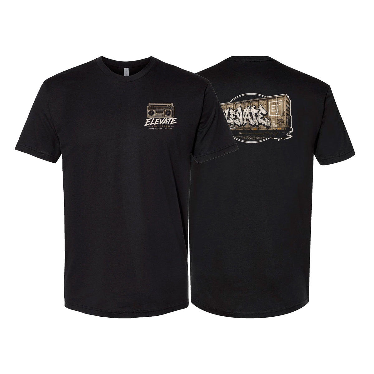Elevate Next Level Adult Shirts #8211 L (Boombox/Train)